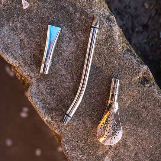 Bombilla Pico Rey Desarmable (Gaucho®) - Alpaca