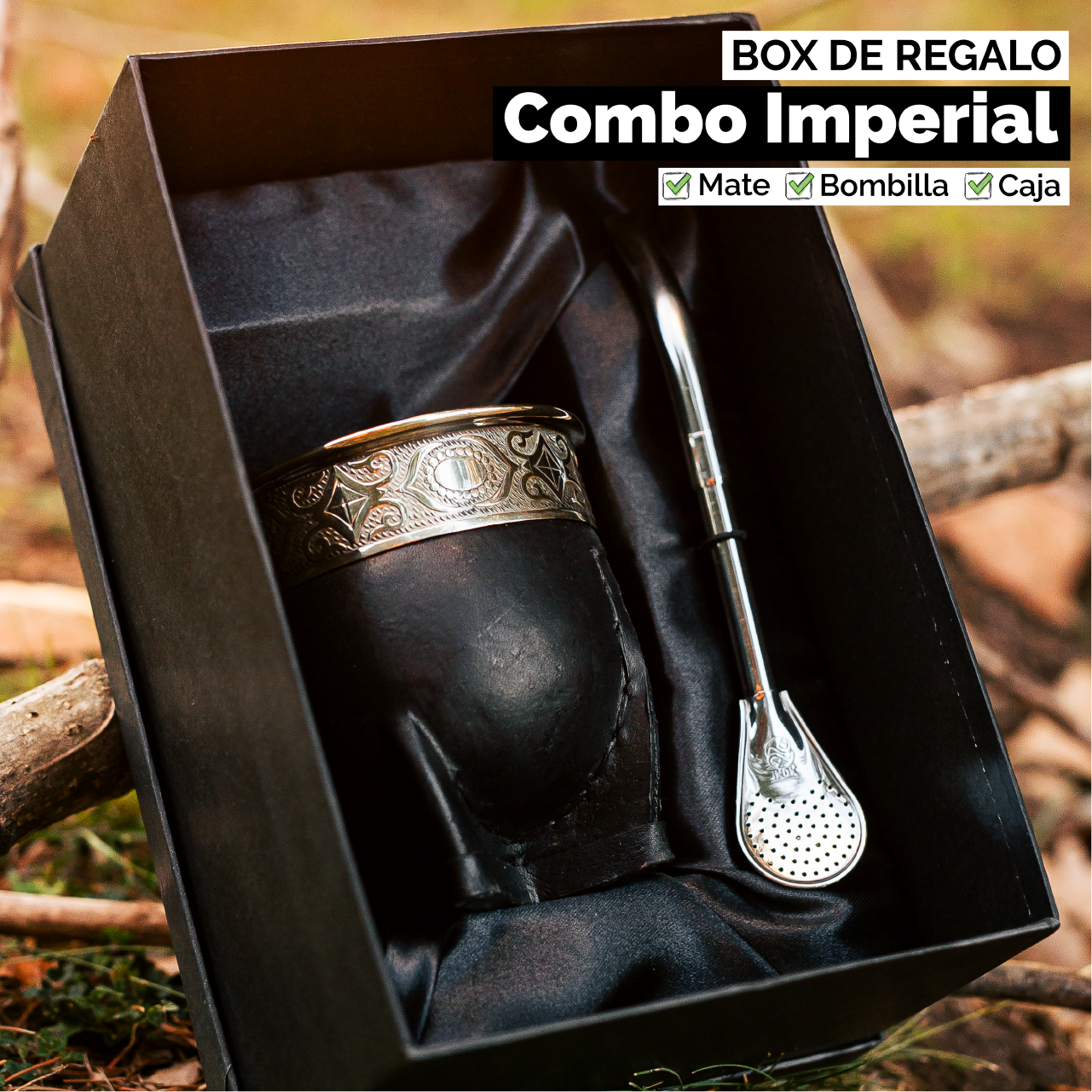 Gift Box - Imperial Style (Gourd or Stainless Steel) Mate Cup
