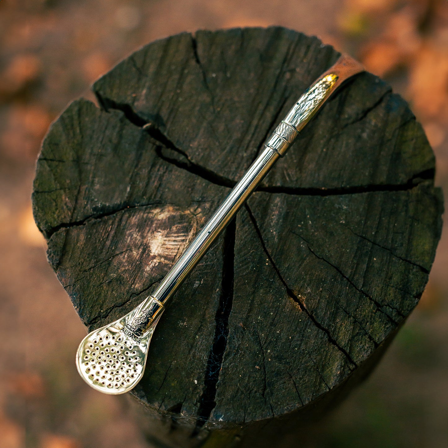 Curved Dismountable Metal Straw (Bombilla) - Nickel Silver (Alpaca)