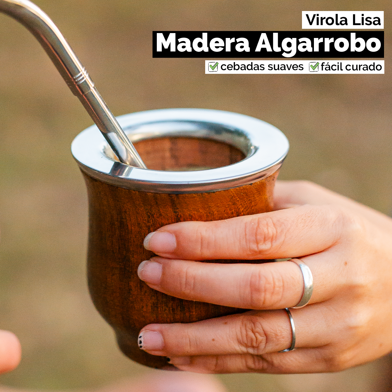 Mate Camionero (Madera) - Virola Acero