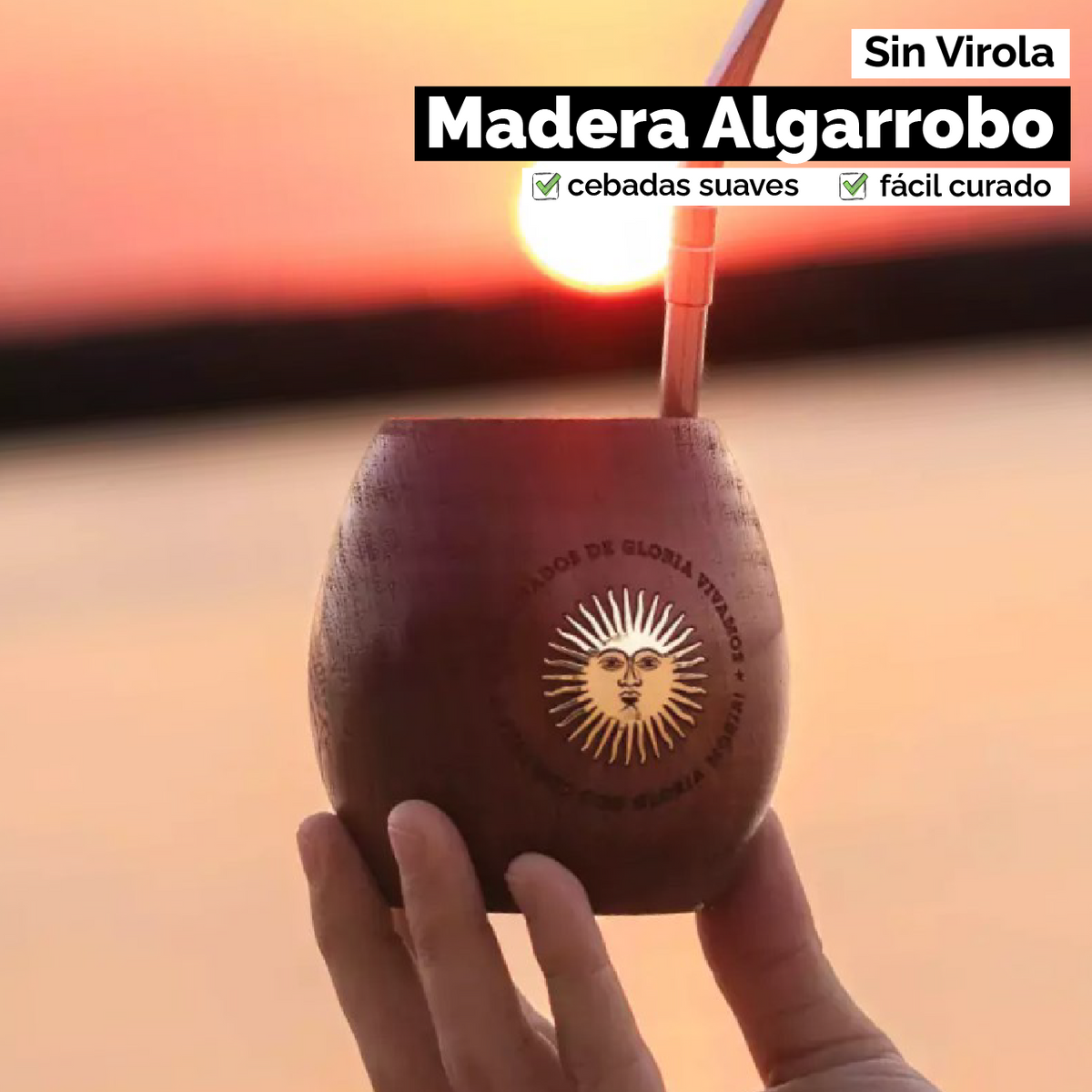 Mate Coronados de Gloria (Madera) - Sol de Mayo