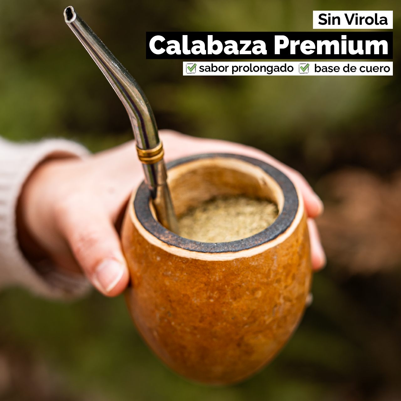 Mate Calabaza Criollo (con base) - Sin virola