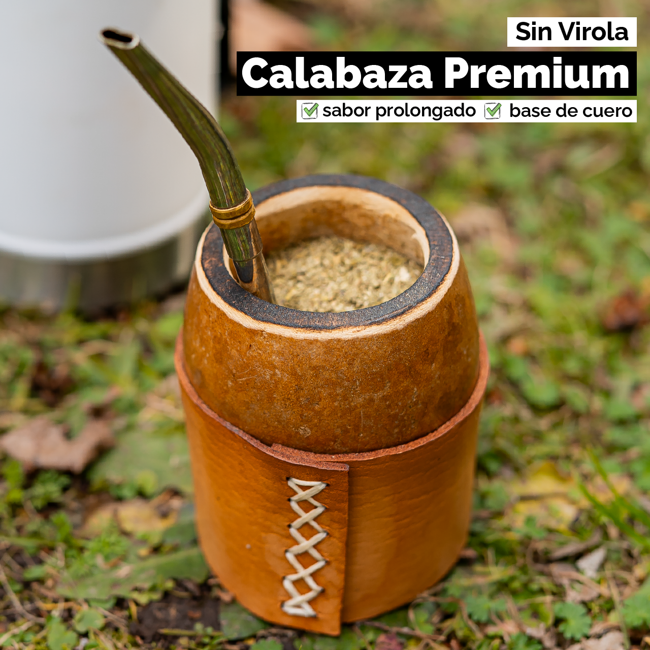 Mate Calabaza Criollo (con base) - Sin virola