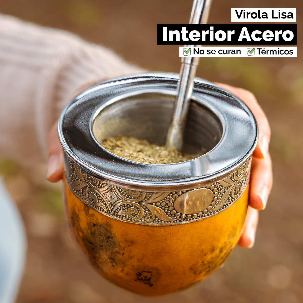 Mate Imperial Criollo (Acero Térmico) - Virola Acero