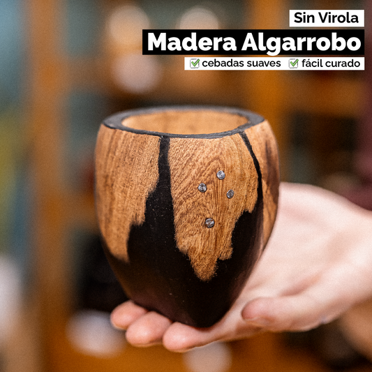 Mate Ranchero Cruz (Madera) - Black