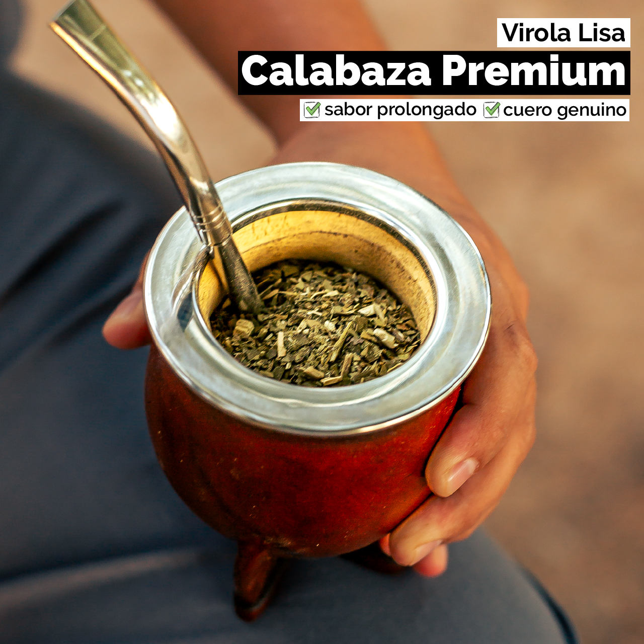 Mate Camionero (Calabaza) - Virola Acero