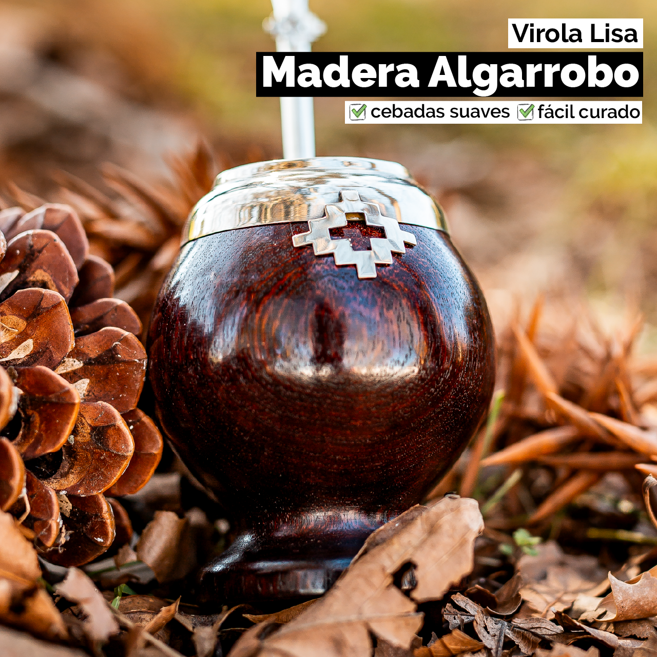 Mate Copita (Madera) - Virola Alpaca