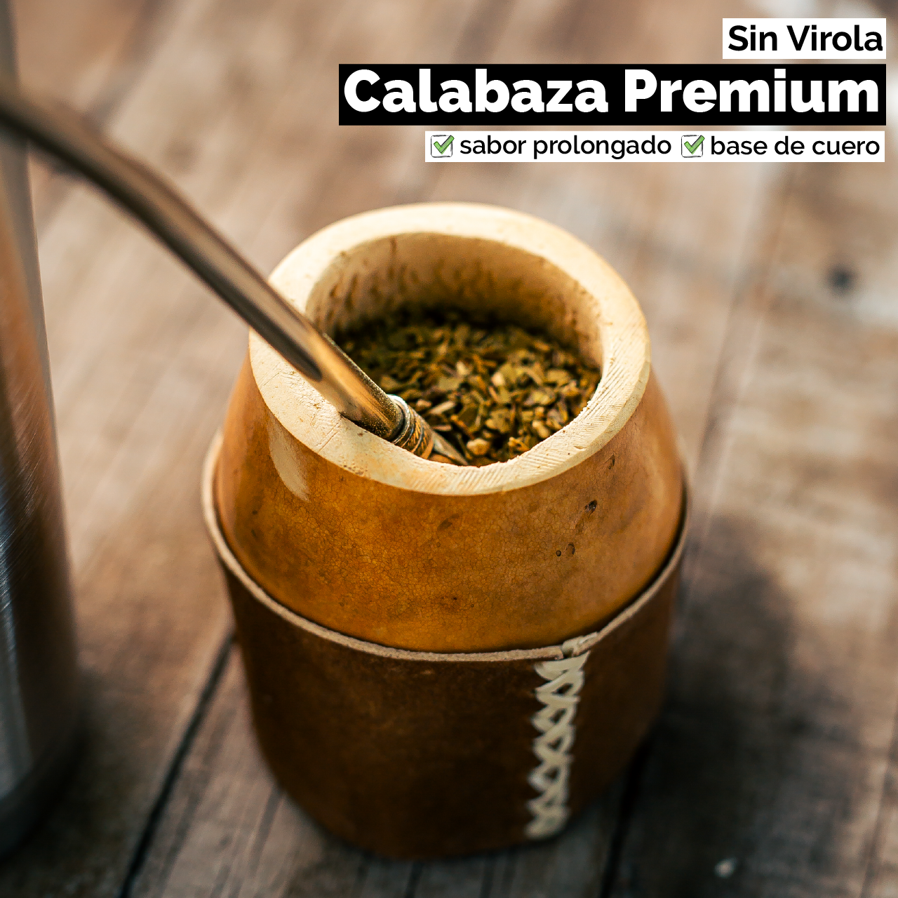 Mate Calabaza Criollo (con base) - Sin virola