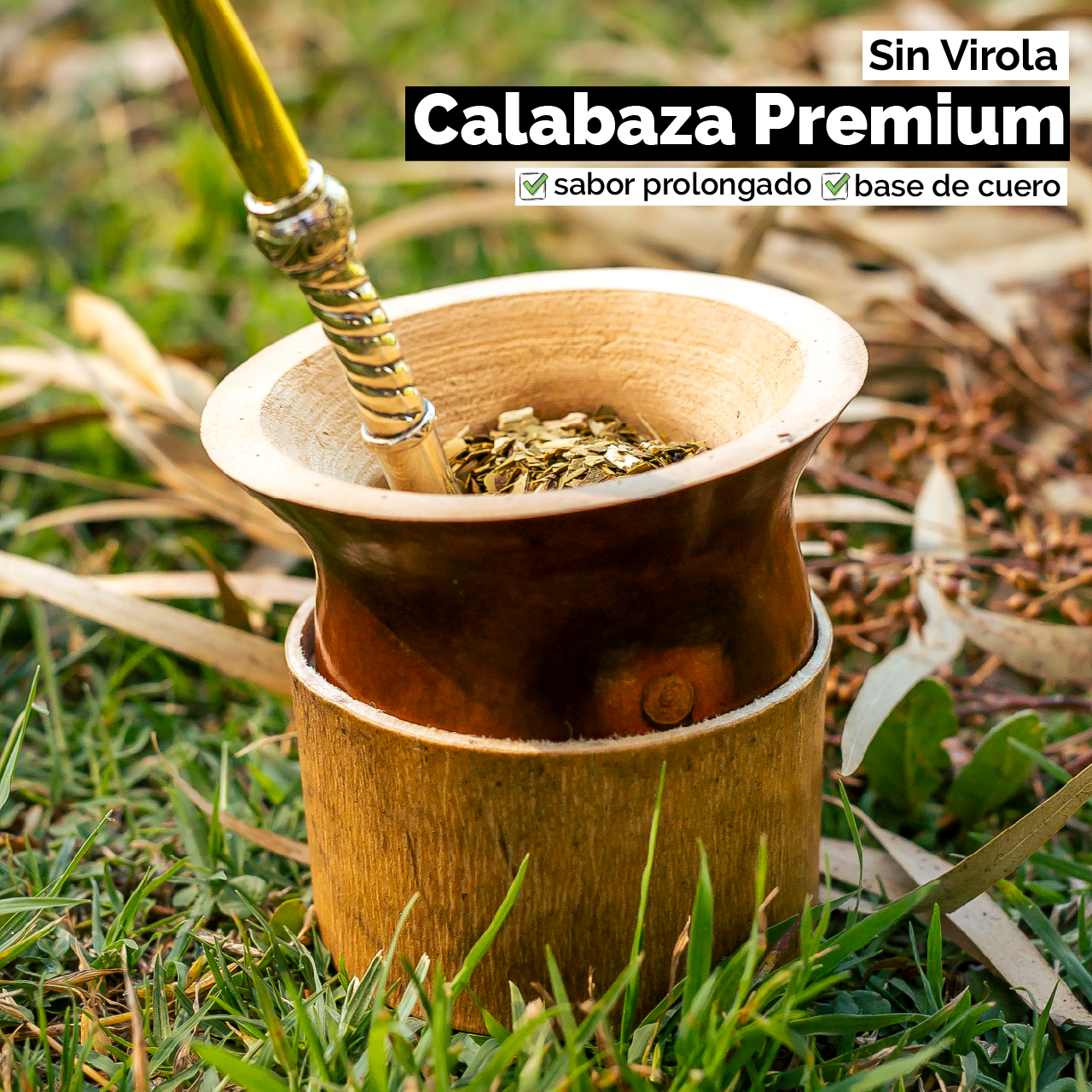 Mate Calabaza Criollo (con base regulable) - Sin virola