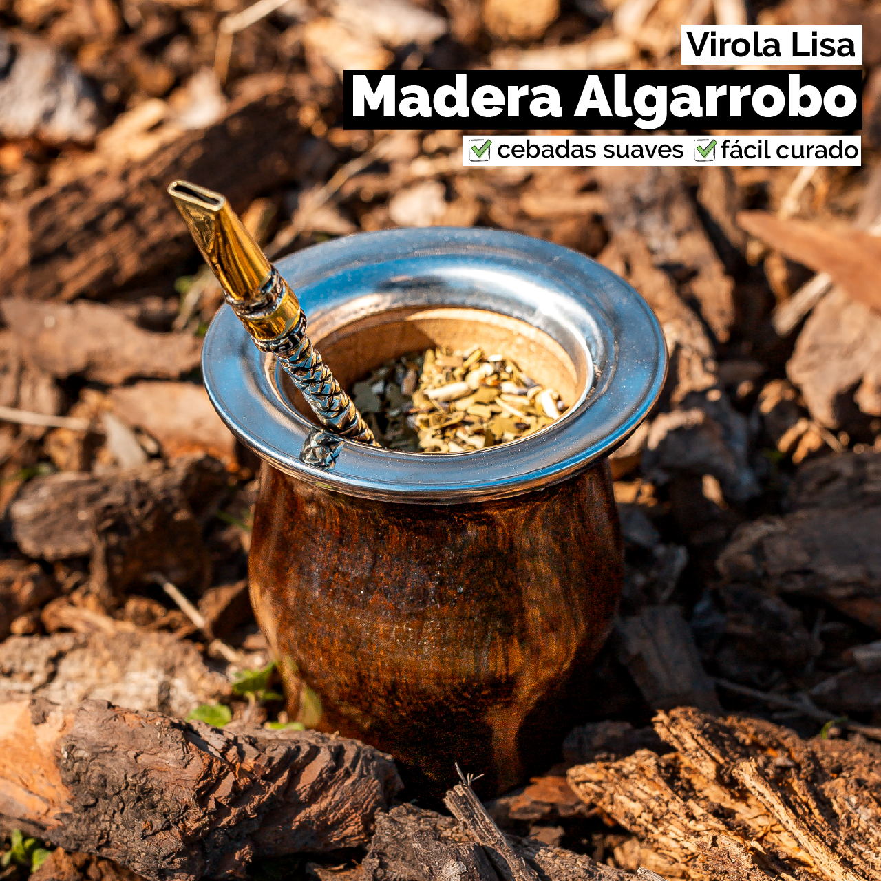 Mate Camionero (Madera) - Virola Acero